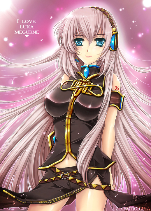 megurine luka (vocaloid) drawn by riria