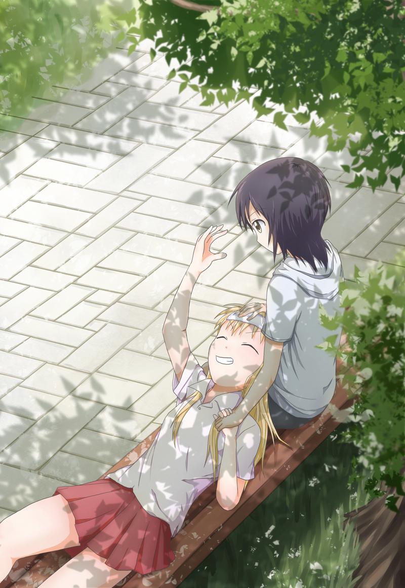 toshinou kyouko and funami yui (yuruyuri) drawn by llr