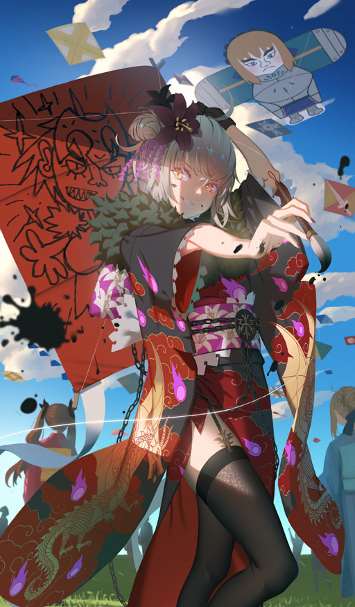 artoria pendragon, saber, jeanne d'arc alter, and ishtar (fate and 1 more) drawn by vofan