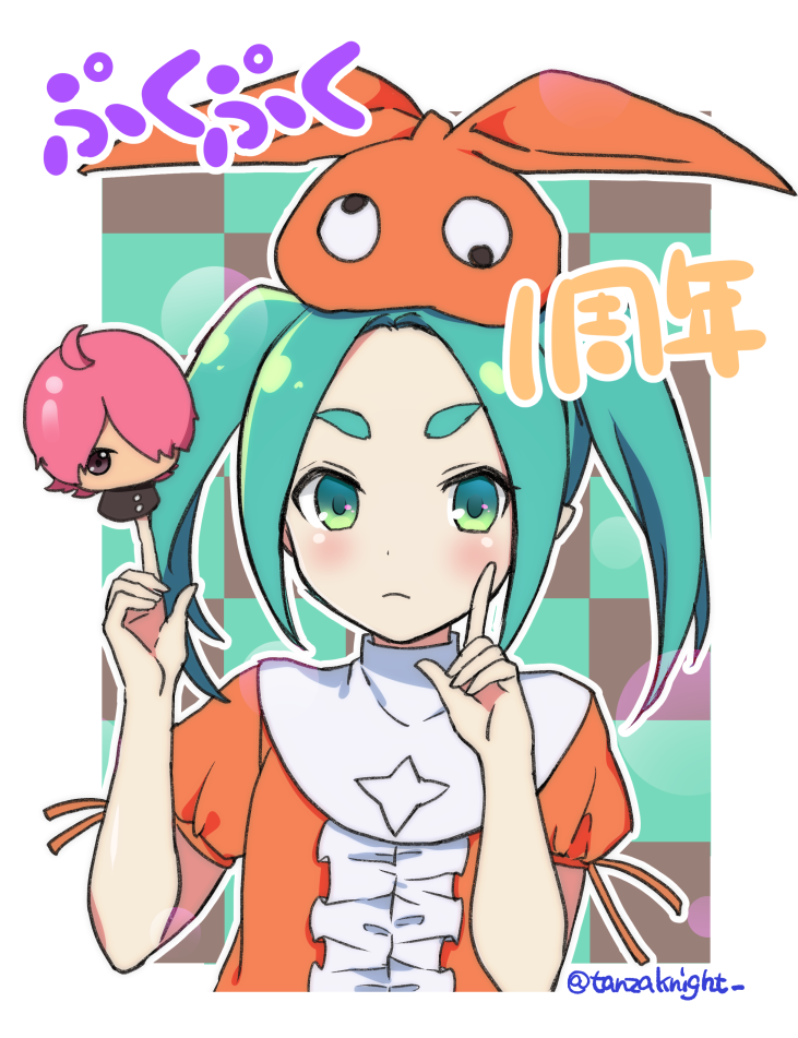 araragi koyomi and ononoki yotsugi (monogatari and 1 more) drawn by tanzaku_kishi
