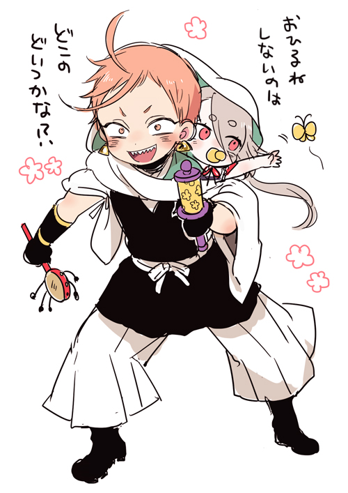 ima-no-tsurugi and iwatooshi (touken ranbu) drawn by 50yen_(gojiue)