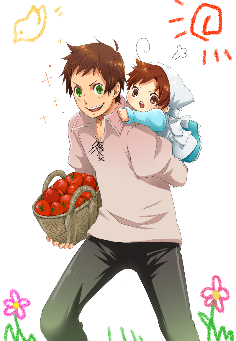 spain and southern italy (axis powers hetalia) drawn by honnomusi323