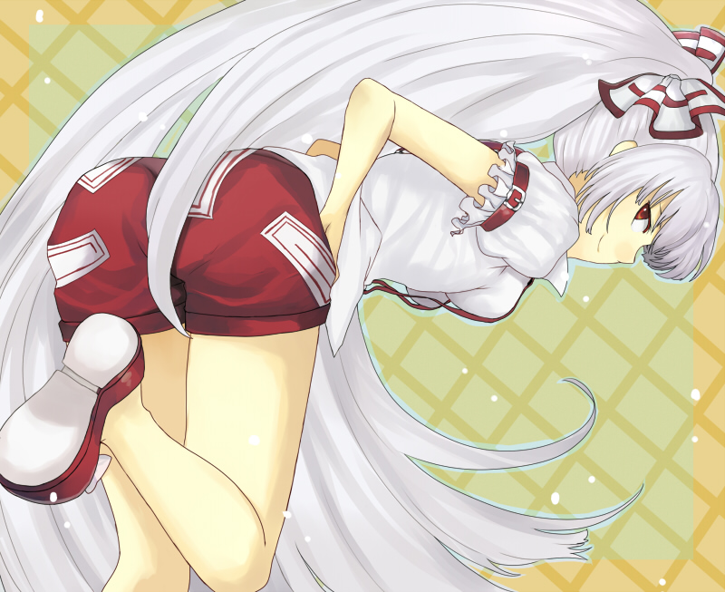 fujiwara no mokou (touhou) drawn by aki_(mare_desiderii)