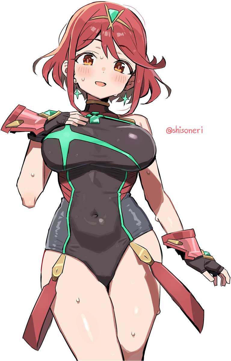 pyra (xenoblade chronicles and 1 more) drawn by shisoneri