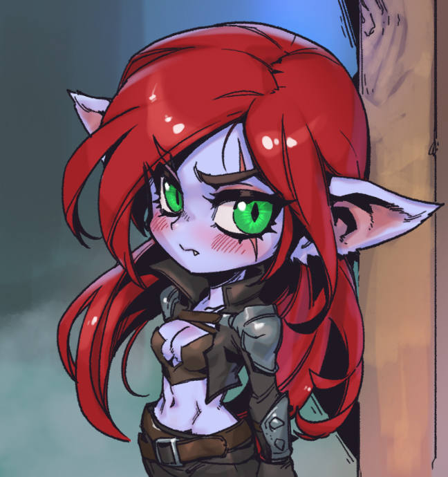 katarina (league of legends) drawn by phantom_ix_row