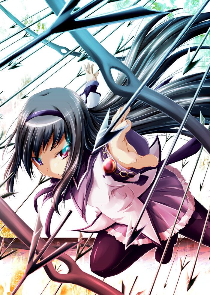 akemi homura (mahou shoujo madoka magica) drawn by na!_(na'mr)