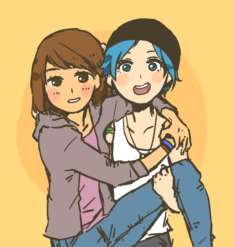 chloe price and max caulfield (life is strange and 1 more) drawn by sooyun_choi