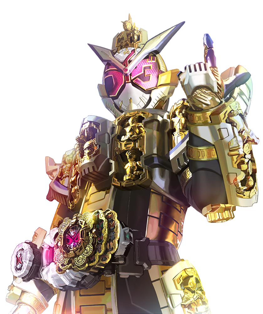 kamen rider zi-o and kamen rider grand zi-o (kamen rider and 1 more) drawn by masukudo_(hamamoto_hikaru)