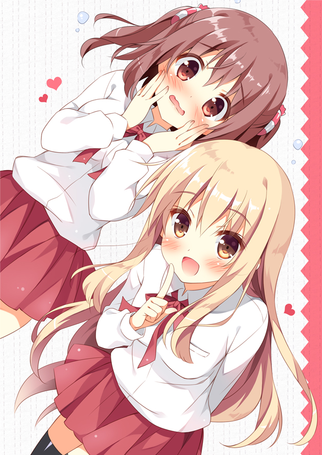 doma umaru and ebina nana (himouto! umaru-chan) drawn by pan_(mimi)