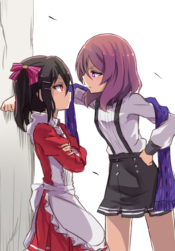 nishikino maki and yazawa nico (love live! and 1 more) drawn by shipii_(jigglypuff)