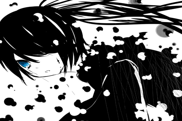 black rock shooter (black rock shooter) drawn by sizu_ruri