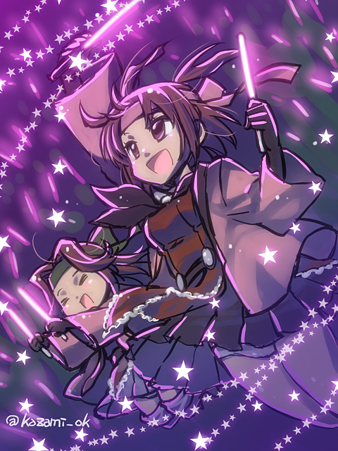 sendai, jintsuu, and jintsuu kai ni (kantai collection) drawn by kazami_miki