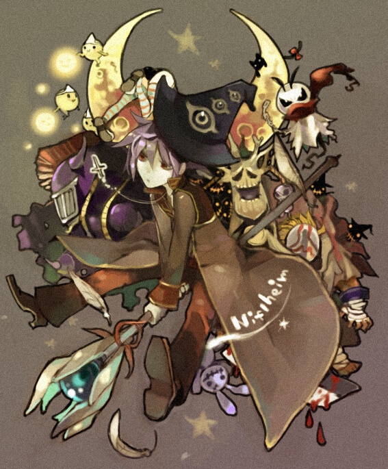 priest, lude, quve, gibbet, bloody murderer, and 3 more (ragnarok online) drawn by aoliso