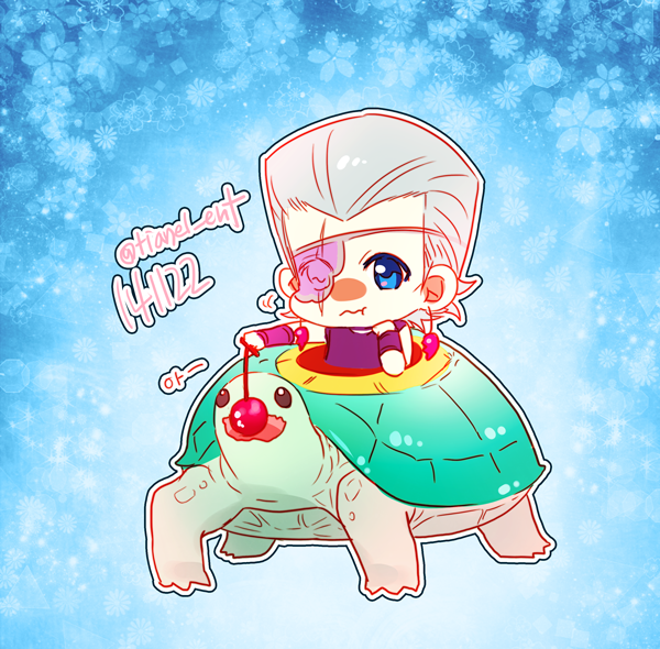 jean pierre polnareff and coco jumbo (jojo no kimyou na bouken and 1 more) drawn by tianel_ent