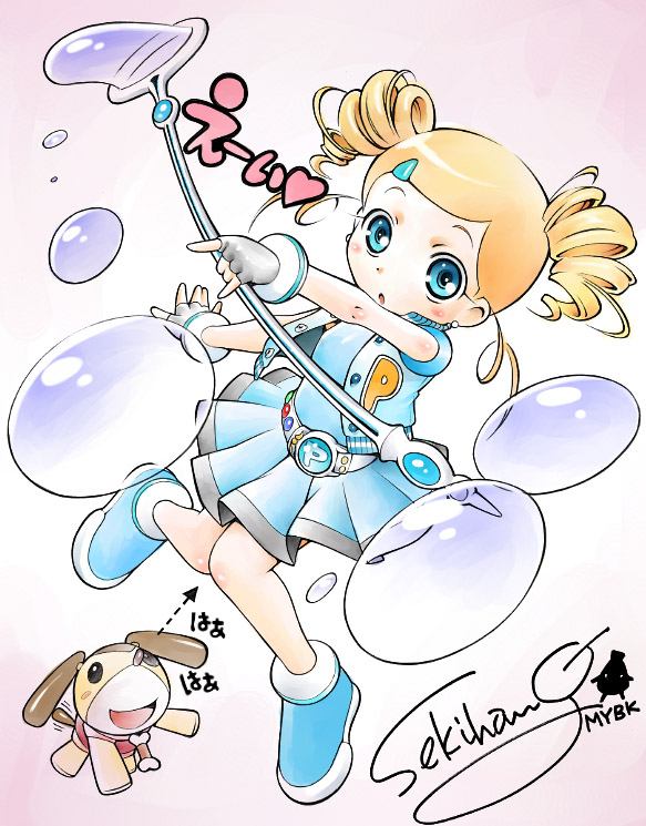 Goutokuji Miyako Rolling Bubbles And Peach Powerpuff Girls Z Drawn By Sekihan Danbooru