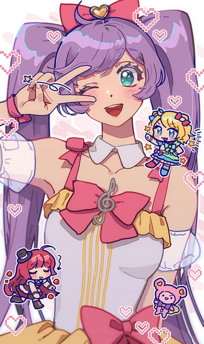 manaka laala, minami mirei, hojo sophy, and kuma (pretty series and 1 more) drawn by empty_(neyo)