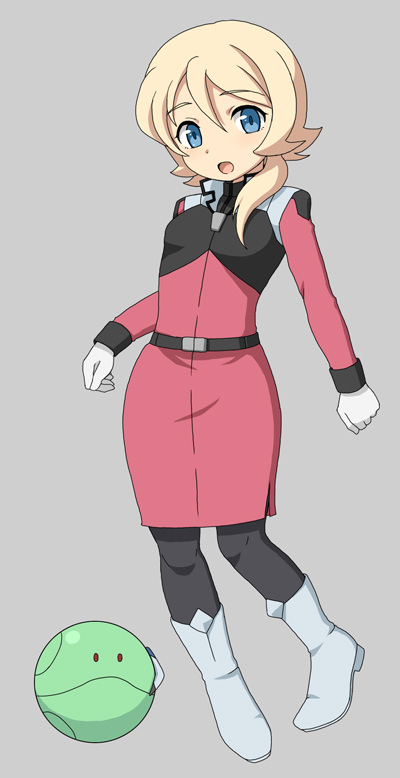 haro, emily armond, and millais alloy (gundam and 1 more) drawn by inaho