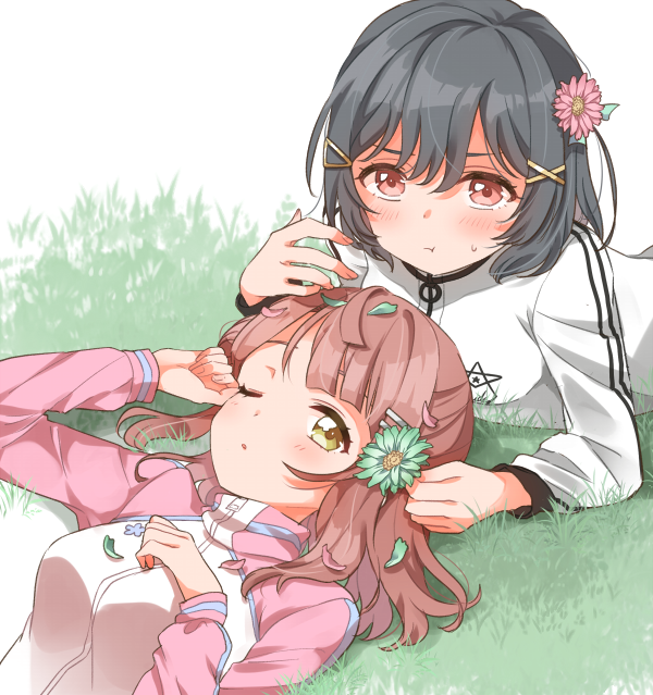uehara ayumu and mifune shioriko (love live! and 1 more) drawn by izumi_kirifu