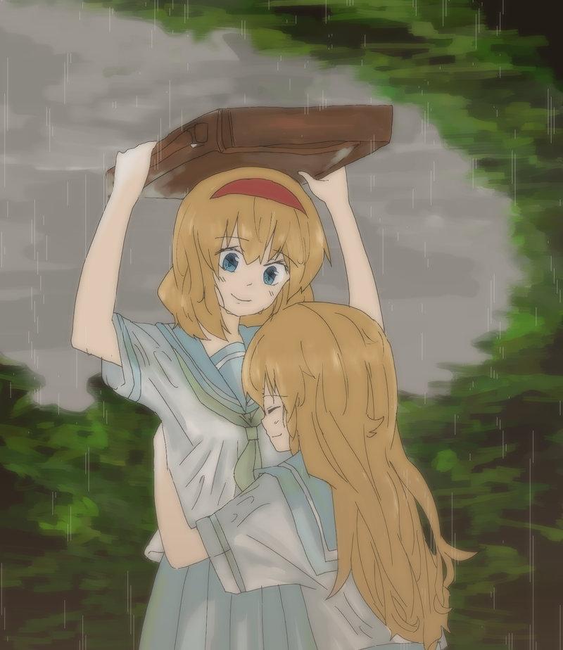 kirisame marisa and alice margatroid (touhou) drawn by menbou_(nonnontako)