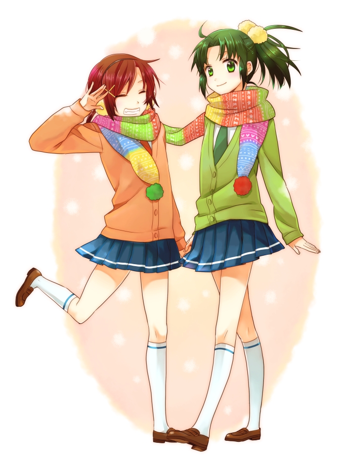 midorikawa nao and hino akane (precure and 1 more) drawn by yuzucky