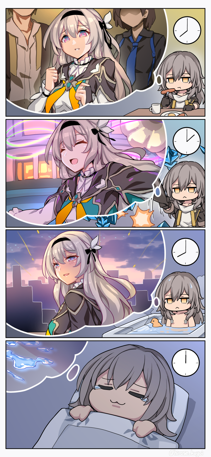 trailblazer, firefly, and stelle (honkai and 1 more) drawn by sin6