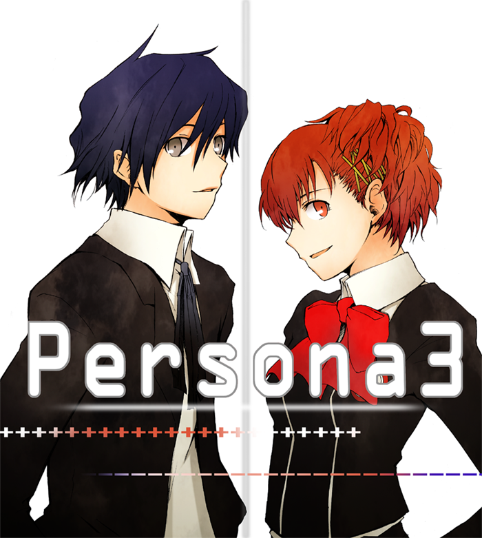 yuuki makoto and shiomi kotone (persona and 2 more) drawn by tsuchii_(ramakifrau)