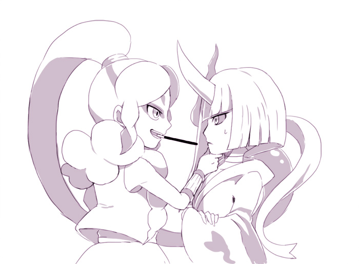 oogama and fukai (youkai watch) drawn by fuyuse_reka
