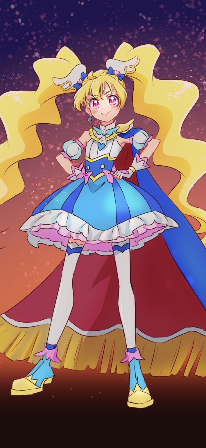 momozono love, cure sky, and cure peach (precure and 2 more) drawn by fpminnie1