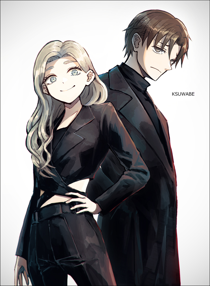 azuma and taira (seihantai na kimi to boku) drawn by k-suwabe