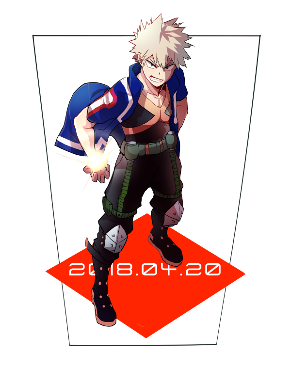 bakugou katsuki (boku no hero academia) drawn by cai_(caiirocai)