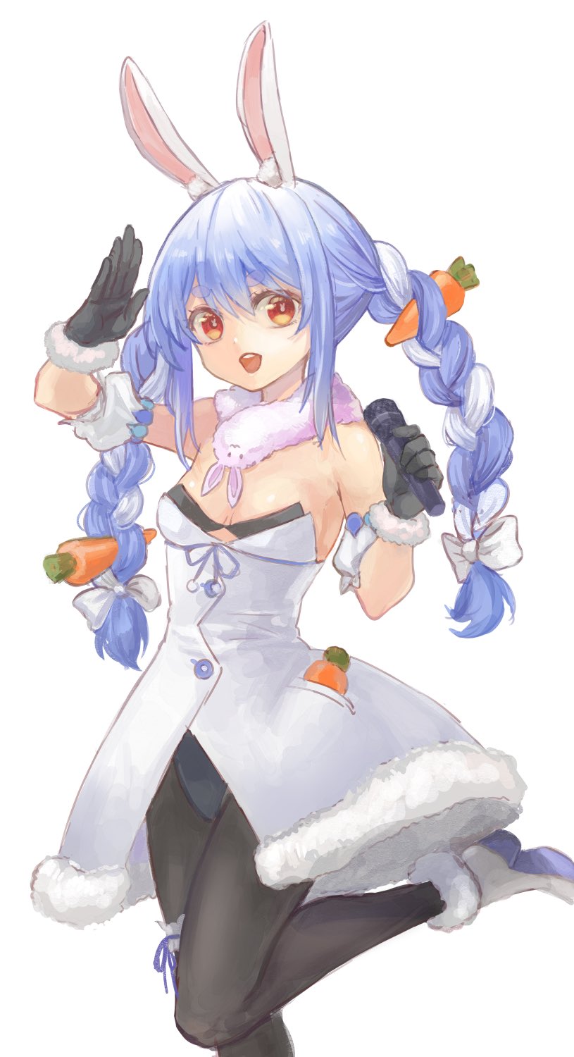 usada pekora and don-chan (hololive) drawn by himeko_(nico6v6pachi)