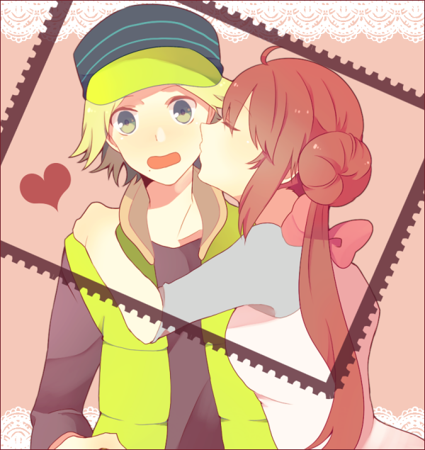 rosa and curtis (pokemon and 1 more) drawn by setsuki