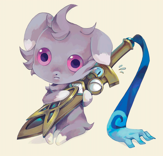 espurr and honedge (pokemon) drawn by sebychu