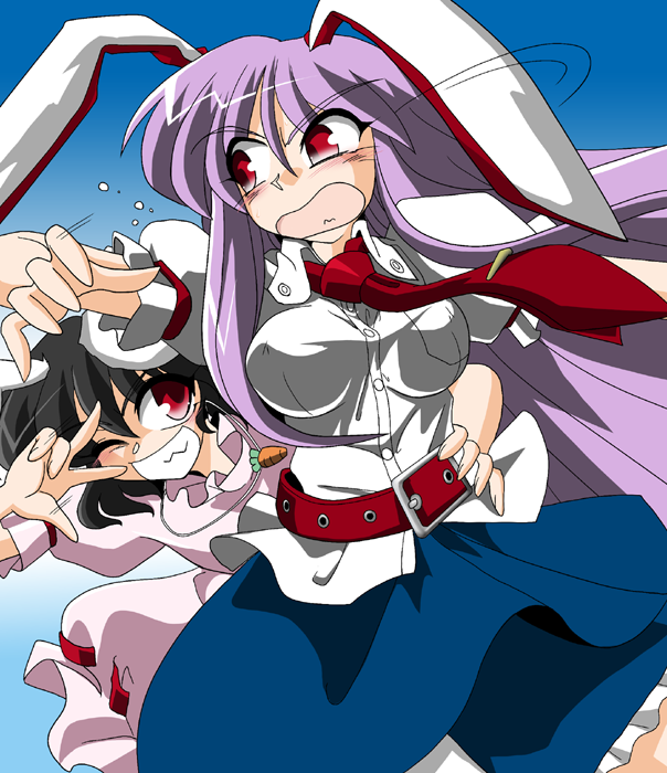 reisen udongein inaba and inaba tewi (touhou) drawn by kieyza