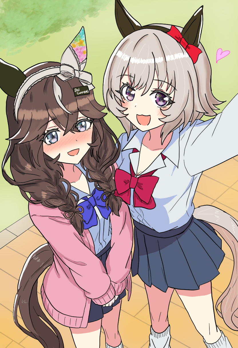 curren chan and curren bouquetd'or (umamusume) drawn by miyabi1221