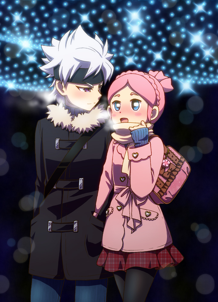 ibuki munemasa and nozaki sakura (inazuma eleven and 2 more) drawn by maron_(quintet_colors)