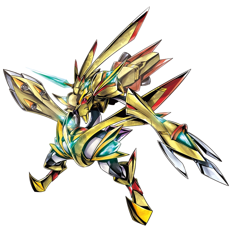 rapidmon and rapidmon x-antibody (digimon) drawn by as'maria