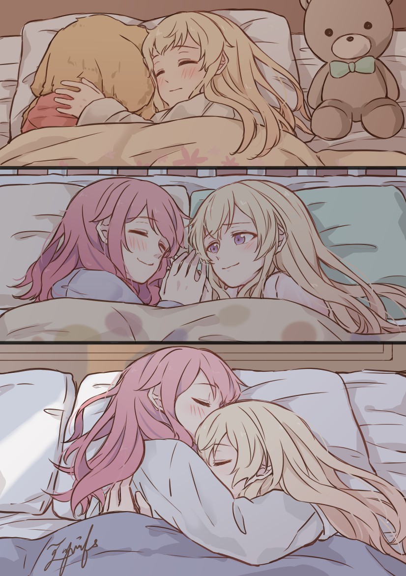 maruyama aya, shirasagi chisato, and leon (bang dream!) drawn by aiiro_bokujuu