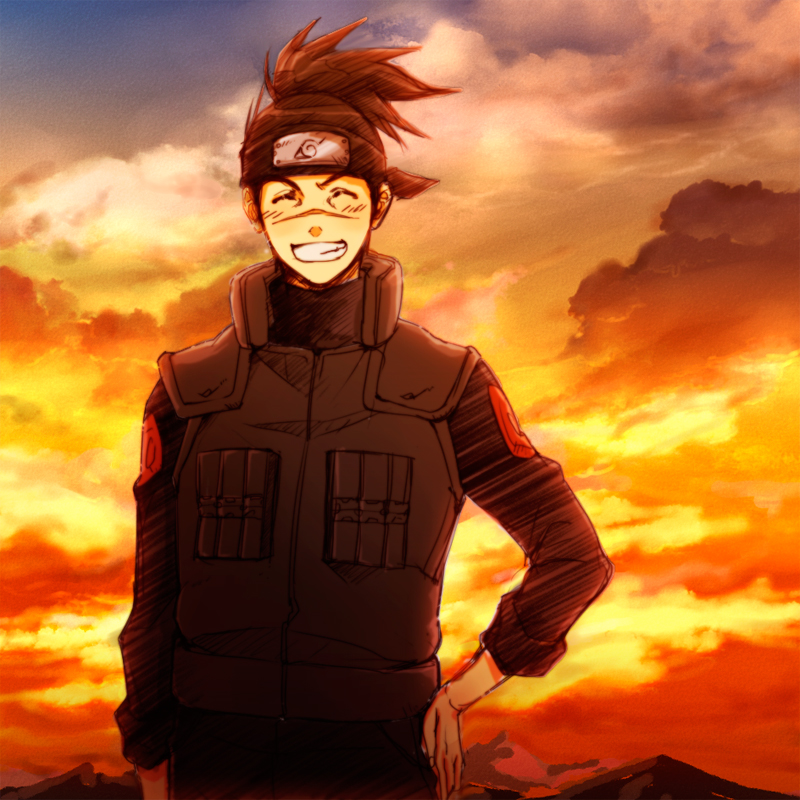 umino iruka (naruto and 1 more) drawn by tsukuyomi_kou