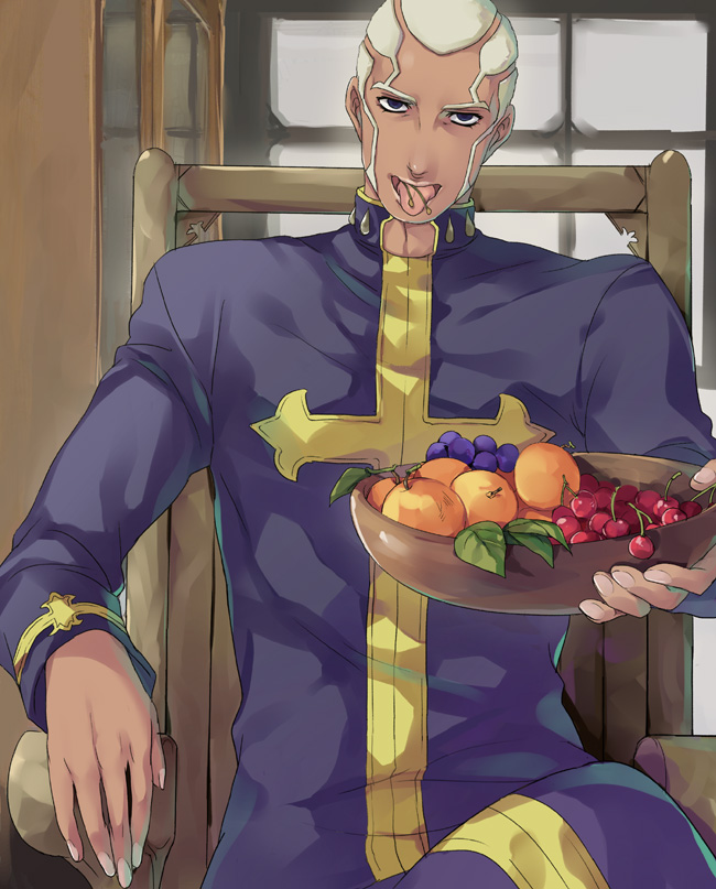 enrico pucci (jojo no kimyou na bouken and 1 more) drawn by ffc