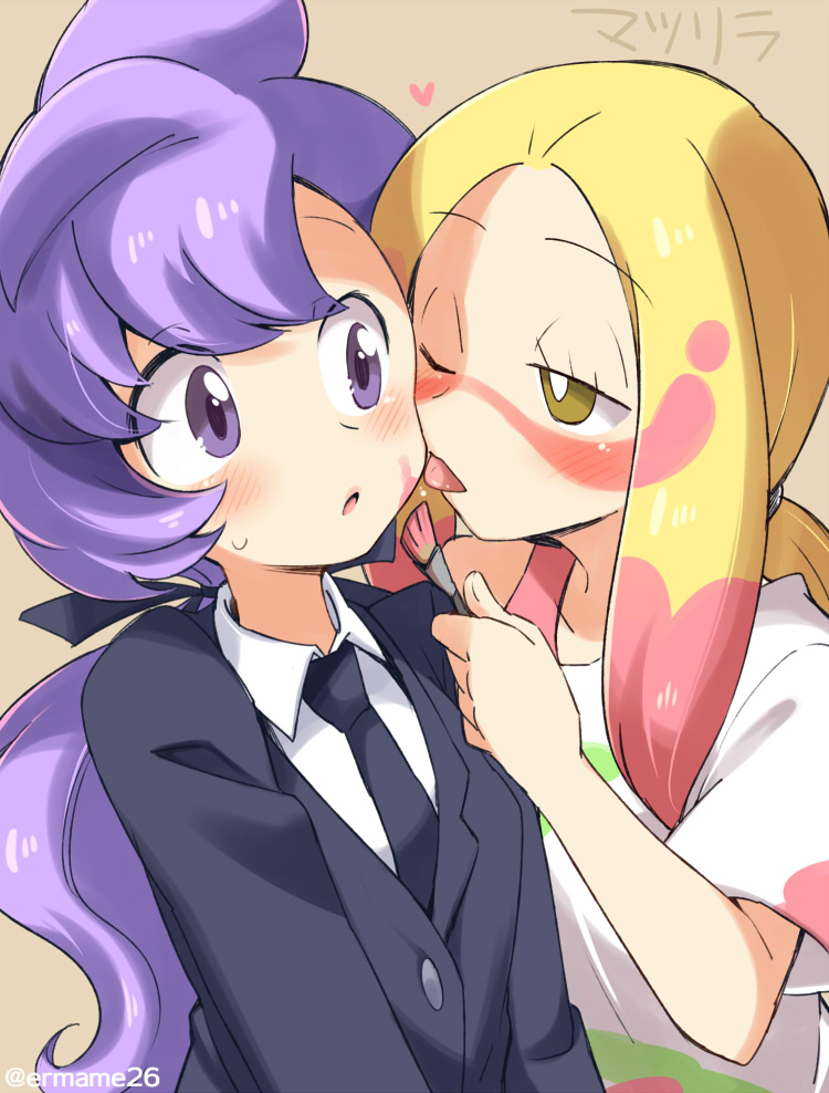 mina and anabel (pokemon and 1 more) drawn by eromame