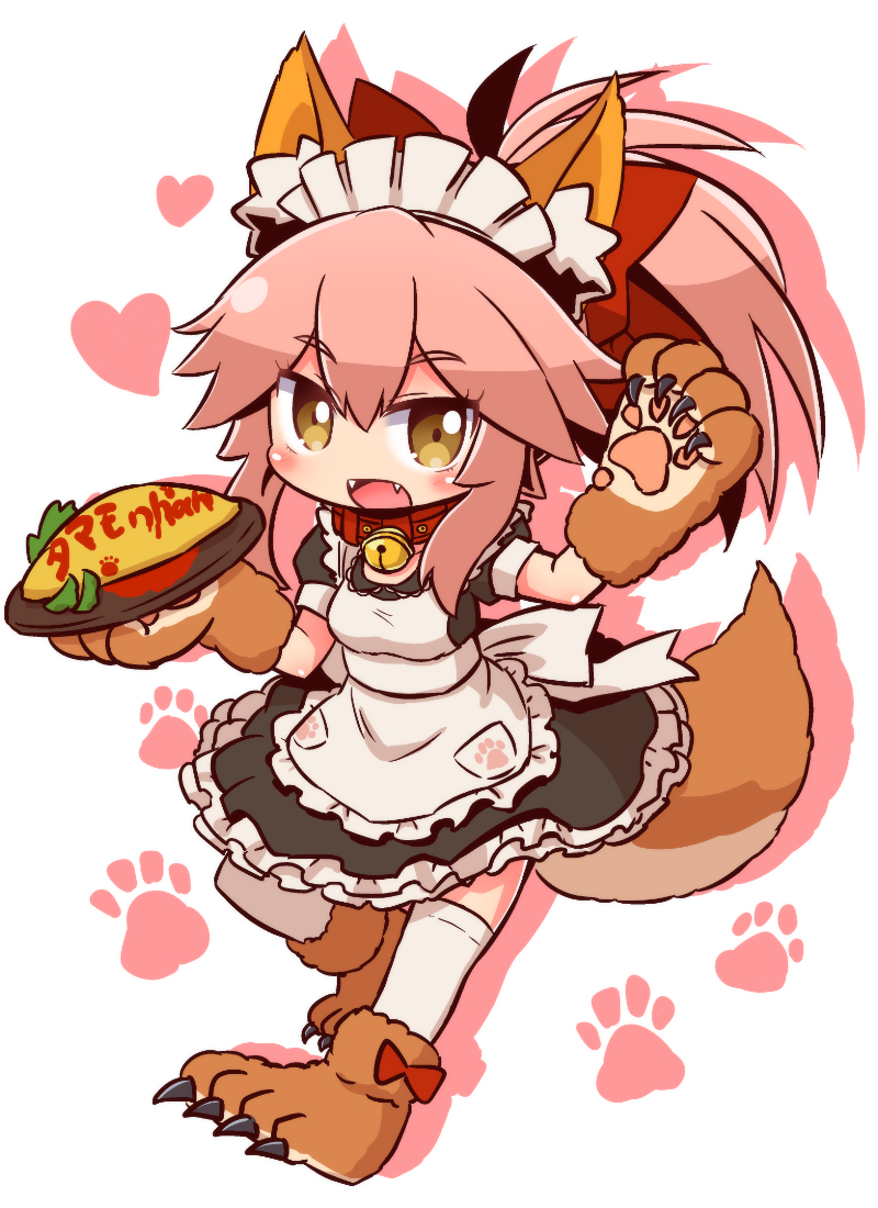 tamamo and tamamo cat (fate and 1 more) drawn by naga_u