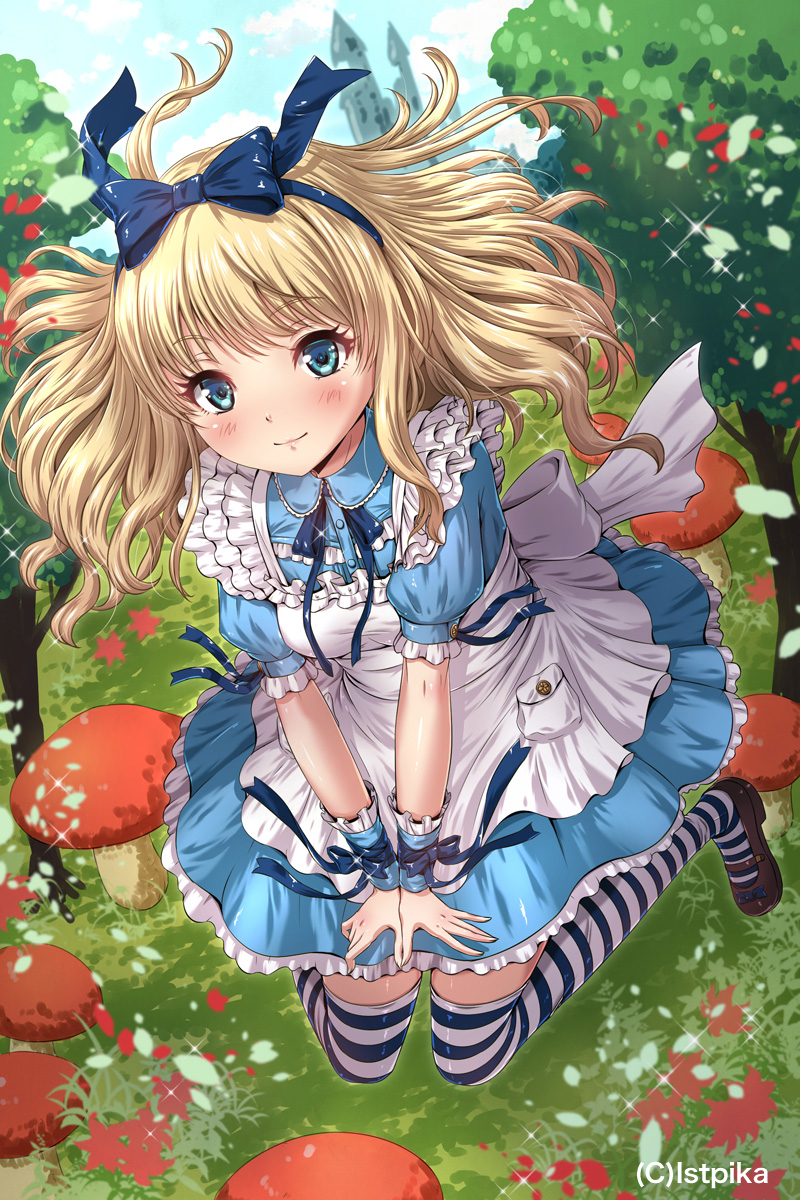 alice (alice's adventures in wonderland) drawn by chaki-yam