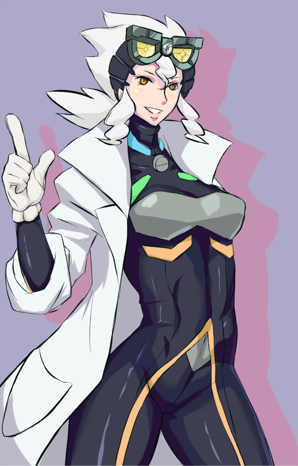 professor burnet (pokemon and 1 more) drawn by uya_(yurukah)