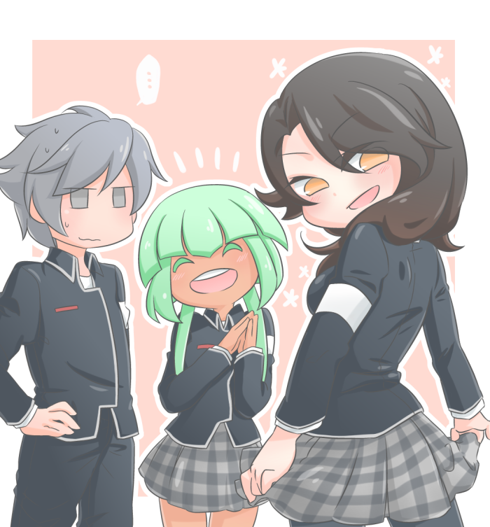 cinder fall, emerald sustrai, and mercury black (rwby) drawn by mow_(ghandj0819)