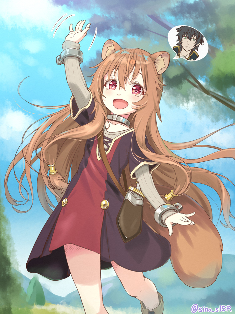 raphtalia and iwatani naofumi (tate no yuusha no nariagari) drawn by masaki_shino