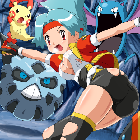 plusle, golbat, glalie, snorunt, and solana (pokemon and 2 more) drawn by pokemoa