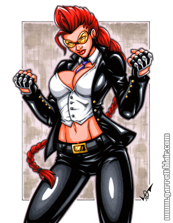 crimson viper (street fighter and 1 more) drawn by garrett_blair