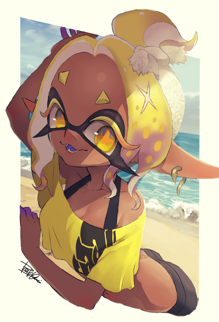 frye (splatoon and 1 more) drawn by isamu-ki_(yuuki)