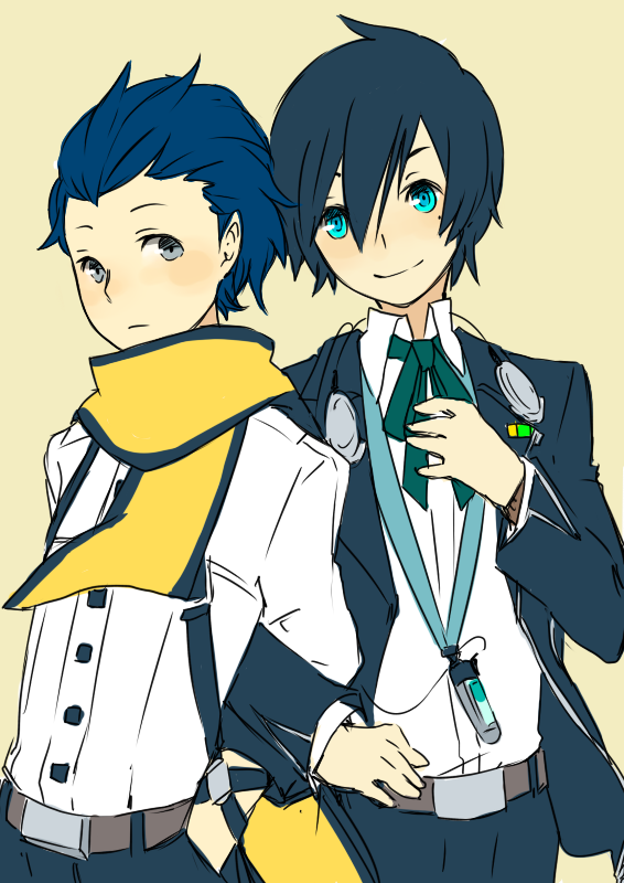 yuuki makoto and mochizuki ryouji (persona and 1 more) drawn by ai-wa